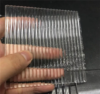 لہر ایکریلک پلیکسگلاس دھاری دار پلاسٹک شیٹ